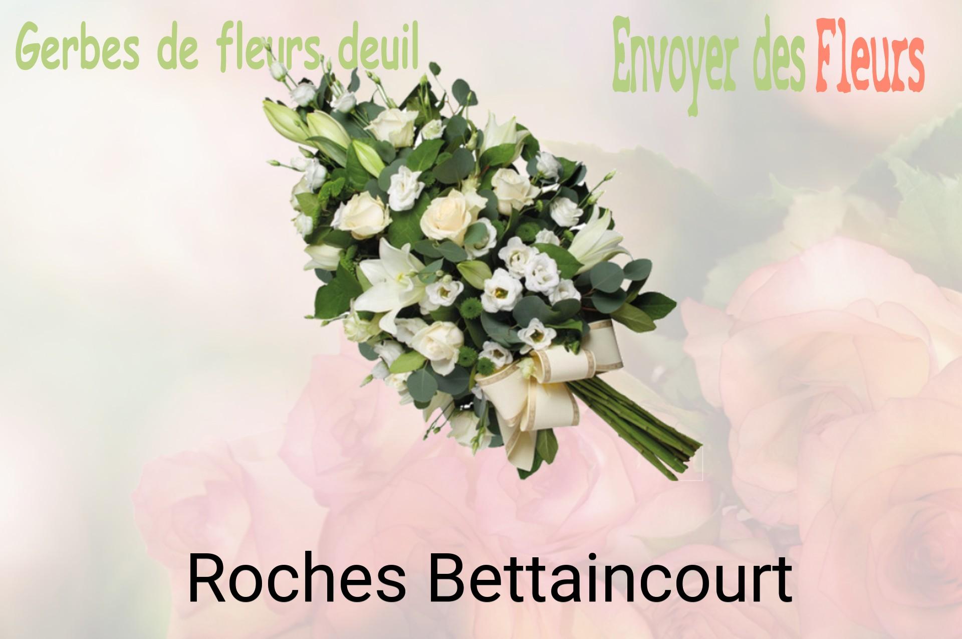 Gerbe de fleurs de deuil livrée à Roches-Bettaincourt